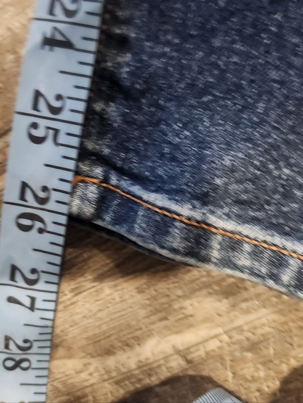 Lands' End Petite Straight Leg Jeans Women's Size 6P Dark Wash Stretch Denim - Picture 8 of 9